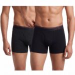 Van Heusen Men’s Cotton Boxer Briefs Pack of 2 | Long Trunk | No ride-up | Super Combed Cotton for softness | Open Front Fly | Moisture‑Wicking | Sweat Absorbant | All‑Day Fresh Technology | Long Lasting Colors |Soft Plush Waistband | Label‑Free Comfort | style 10032