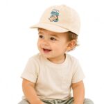 Akido Milk Drunk Baby Cap for Toddlers | Cute Cartoon Print Cotton Baseball Cap | Adjustable Summer Sun Hat for Boys & Girls (6-12 Months)