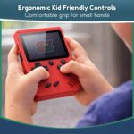 TOYTONIC Rechargeable Pocket Video Game Console for Kids 400-in-1 Retro Handheld Gaming Device with Built-in Classic Games, TV Output Support(Color Assorted) - Image 7