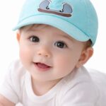 Nephar Baby Cartoon Print Cap for Boys & Girls | Soft Cotton Adjustable Summer Hat for Infants & Toddlers | Lightweight Cute Baby Baseball Cap