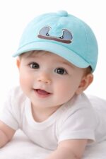 Nephar Baby Cartoon Print Cap for Boys & Girls | Soft Cotton Adjustable Summer Hat for Infants & Toddlers | Lightweight Cute Baby Baseball Cap