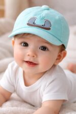 Nephar Baby Cartoon Print Cap for Boys & Girls | Soft Cotton Adjustable Summer Hat for Infants & Toddlers | Lightweight Cute Baby Baseball Cap - Image 2