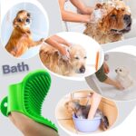 5-in-1 Pet Grooming Kit for Dogs & Cats – Includes Self Cleaning Brush, Cat Comb, Silicone Bath Scrubber, Flea Comb & Nail Clipper | Grooming Tools for All Hair Types | Dog Brush Kit - Image 4