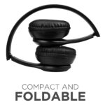 icall P47 Bluetooth Over Ear Headphones Wireless with Mic (Black)