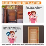 3in1-4 Inches Automatic Door Hinge, Heavy Duty Self-Closing Wooden Door Closer, Hardware Spring Hinge, Automatic Self Closing Door Hinges with Positioning 90 Degrees (Brushed Silver) (2, Silver) - Image 4
