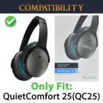SOULWIT Headband Cover for Bose QuietComfort 25(QC25) Headphones, Replacement Headstrap Pad Repair Part - Black - Image 3