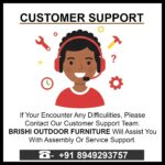 BRISHI Braid & Rope Garden Patio Seating Chair and Table Set Outdoor Balcony Garden Coffee Table Set Furniture with 1 Table and 2 Chairs Set with Cushion (Beige and White), 61 cm, 81.3 cm - Image 9