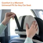 FOVERA Car Neck Rest Pillow | 2 Years Warranty | Memory Foam Neck Pillow for Car, Car Seat Head Rest Cushion for Neck & Cervical Support - Relieves Neck Pain (Large, Black, Pack of 1) - Image 6