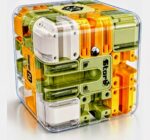 3D Maze Puzzle Cube, Transparent Labyrinth Brain Teaser with Steel Ball Rolling Game, Clear Strategy IQ Puzzle, Compact Handheld Educational Thinking Toy for Kids, Teens & Adults