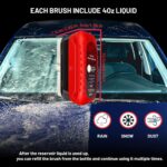 Car Glass Oil Film Remover Automotive Oil Film Cleaning Brush Windshield And Window Cleaner For Crystal Clear Visibility Water Spot,Rain Stain Cleaner, Anti-Fog Glass Cleaning Tool for Cars, Pack of 1 - Image 2