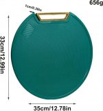 GION Double Sided Round Cutting Chopping Board Antibacterial Chopping Block Thickened Kitchenware Board/Plate/Tray for Meat, Vegetable, Fruit Cutting (1Pcs) - Image 4