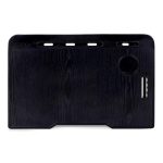 Study Table Bed Table Premium Laptop Table/Foldable and Portable Wooden/Writing Desk for Office/Home/School (Black Cotted) - Image 4