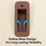 Rubber Door Stopper Wedge, Heavy Duty Anti-Slip Door Holder & Blocker with Strong Grip for Tiles, Marble, Wood, Carpet & Cement Floors | Home, Office, School & Warehouse Use (Brown, Pack of 3) - Image 2