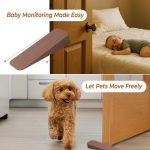 Rubber Door Stopper Wedge, Heavy Duty Anti-Slip Door Holder & Blocker with Strong Grip for Tiles, Marble, Wood, Carpet & Cement Floors | Home, Office, School & Warehouse Use (Brown, Pack of 3) - Image 4