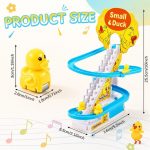 Glitzy Duck Climbing Stair Toy with 3 Ducklings | Sliding Track Escalator Toy with Lights & Music | Automatic Duck Track for Kids | Educational Musical Gift for Toddlers, Boys & Girls - Image 2