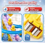 Glitzy Duck Climbing Stair Toy with 3 Ducklings | Sliding Track Escalator Toy with Lights & Music | Automatic Duck Track for Kids | Educational Musical Gift for Toddlers, Boys & Girls - Image 5