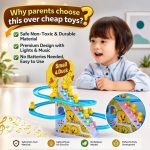 Glitzy Duck Climbing Stair Toy with 3 Ducklings | Sliding Track Escalator Toy with Lights & Music | Automatic Duck Track for Kids | Educational Musical Gift for Toddlers, Boys & Girls - Image 8