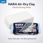 NARA Hard & Strong Air Dry Clay 500g, White, Quality Materials, Fast Drying Clay for Modelling, Coating, Sculpting & Craft Projects, No Oven or Kiln Needed - Image 2