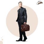 Leather World Vegan Leather 15.6 Inch Laptop Office Briefcase Messenger Bag Satchel for Men and Women, with Adjustable Strap and Expandable Bottom, Brown - Image 7