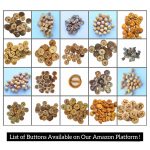Ekta Enterprise Maple Triangle Designed Wooden Button Dia. 12mm, 2 Holed Buttons for Clothing, Designer Collection of Ethnic Ware, Sewing, DIY Art and Craft Pack of 100 - Image 5