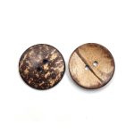 Coconut Shell Buttons 2 Hole Sewing Buttons for Fashion/Replacement/Decorative/Costume's/Jackets/Kurtis and Also Used DIY Art and Craft item (721-Coconut Shell 38mm Medium 10pcs) - Image 3