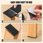 Furniture Pads Floor Protector Strip Chair Leg Floor Protector Chair Leg Protector Cap Chair Protector for Legs Chair Protector for Legs 6mm Thicken Foam Anti-Slip Textured Surface(13ft x0.78 in) - Image 3