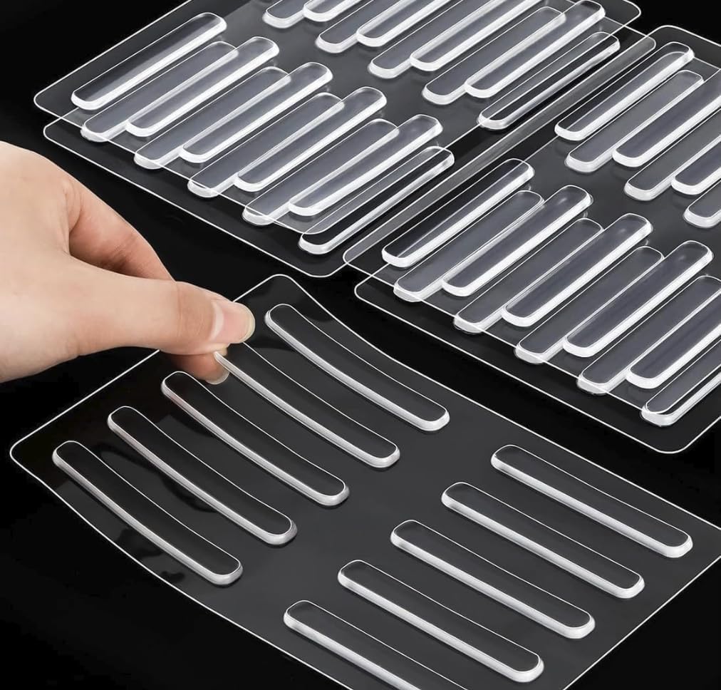 1785049322_71miz5YdE-L._SL1012_.jpg Marve 2.24 inch Transparent Strip Door Handle Bumper Soft Wall Protector Self Adhesive Door Knob for Wall Shield Guard Sliding Clear Door Bumpers Stopper 20 Pcs - Image 1