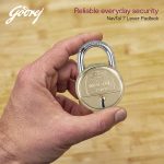 Godrej Padlock | Navtal 7 Lever with 21mm Shut Height | 65mm | Heavy Duty Brass Lock with Hardened Steel Shackle | 4 Keys | for Main Doors, Gates, Shutters, Lockers & Warehouses | 1 Yr Warranty - Image 3