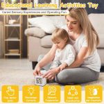 Montessori Toys 6 in 1 Sensory Busy Activity Cube for Toddlers | Preschool Learning Board | Fine Motor Skill Development | BPA Free Educational Travel Toy | Birthday Gift for Kids 1+ Years - Image 5