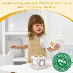 Montessori Toys 6 in 1 Sensory Busy Activity Cube for Toddlers | Preschool Learning Board | Fine Motor Skill Development | BPA Free Educational Travel Toy | Birthday Gift for Kids 1+ Years - Image 8