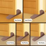 Heavy Duty Non Slip Rubber Door Stoppers with Doors Powerful Gripping Work of Any Surface for Home, Offices, Warehouses & Classrooms Door Bottom Sealing (Brown, Pack of 8) - Image 5