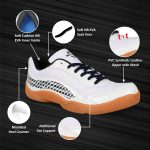 Nivia Flash 2.0 Badminton Shoes for Men | Your Go-to Shoe for Pickleball, Padel, and All Court Sports | Badminton Sports Shoes | (Blue/White/Sky Blue) - Image 2