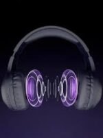 Elevate Your Audio Experience with Sleek, Matte Black Wireless Headphones. | High Quality Base Sound up to 20 hour play time active noise cancellation - Image 4