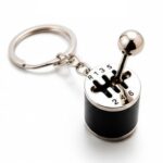 Gear Shift Keychain for Car Lovers – 6 Speed Manual Transmission Gearbox Keyring, Movable Metal Shifter Lever, Premium Automotive Gift for Men, Boys & Car Enthusiasts (Pack of 1)
