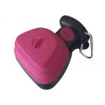Woofy Pet Portable Poop Scooper for Dog Waste Cleaner, Sanitary Waste Pick Up with Dispenser Bag for Dogs (Pack of 1) - Pink - Image 3