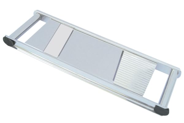 31M9WwNEpsL.jpg Nestwell N-11 Stainless Steel 2-in-1 Long Slicer Cutter – Dual Grater & Slicer with Ergonomic Design for Precision Cutting – Ideal for Salads, Chips, Fruits & Vegetables Pack of -1 - Image 1