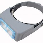 Levin Head-Mounted Headband Reading Magnifier Head Wearing Magnifying Glass Loupe 4 Magnifications Glasses 1.5X, 2X, 2.5X, 3.5X Magnifying Glass