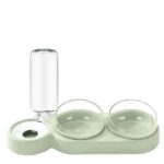 Emcapt Wet and Dry Food Pet Utensils Bowl for Small and Adult Dog Cat | Rotatable & Detachable Pet Feeder Bowl | Automatic Water Dispenser Bottle, Pet Feeder for Small Animals (Pack of 1) (Design 1) - Image 5