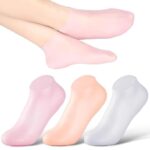 Silicon Heel Socks Heel for Crack Spa Gel Socks for Women and Men, Feet Protector Crack Heel Repair Socks with Moisturizing Natural Oil and Vitamin E Repair Dry Repair (1-PAIR)(A2)