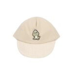 Adorable Baby Cap Teddy Bear Design, Checkered Pattern Soft Hat for Infants (3-9 Months) Cute & Stylish Cap for Baby Boys & Girls