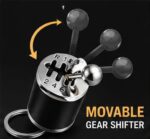 Gear Shift Keychain for Car Lovers – 6 Speed Manual Transmission Gearbox Keyring, Movable Metal Shifter Lever, Premium Automotive Gift for Men, Boys & Car Enthusiasts (Pack of 1) - Image 4