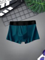 Men’s Anti-Bacterial Airsoft Trunk | Regular Fit Nylon Underwear | Breathable & Moisture-Wicking | Multicolor Pack of 3 - Image 3