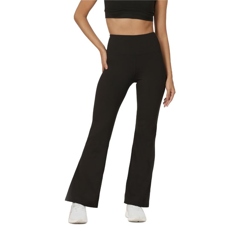 41-MeW9SQL.jpg BlissClub Ultimate Flare Pants Lite Regular for Women Upto 5'4 ft - Image 1