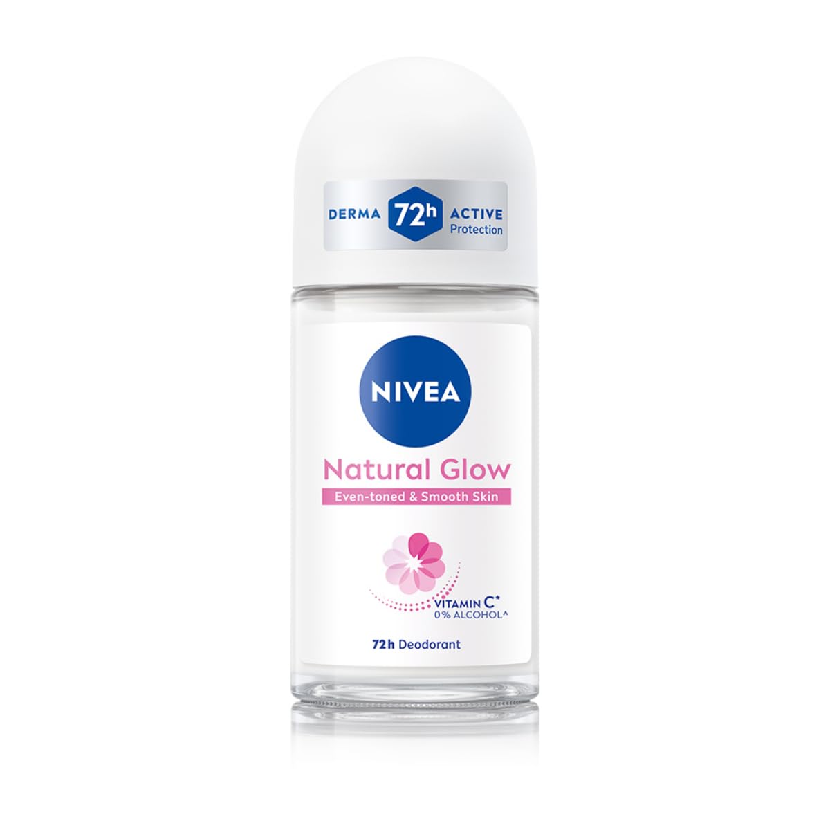 41-eIo1e-SL._SL1200_.jpg NIVEA Natural Glow Smooth Skin Deodorant Underarm Roll On For Women|Vitamin C,Vitamin E,Avocado Oil And Licorice Extract|72 H Even Toned,Smooth & Bright Underarms|0% Alcohol And Dermat Approved|50 Ml - Image 1