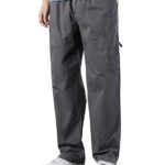 Men Cargo Pants 100% Cotton | Relaxed Fit Utility Cargos for Men with 6 Pockets | Breathable Durable Fabric | Casual Streetwear Travel & Outdoor Pants