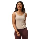 BlissClub Womens EverFlow Tank, Snug Fit, Square Neckline, Soft-Handfeel, All-Day Comfort, Everyday Wear