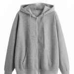 Casual Solid Full Sleeves Women Stylish Hooded Neck Fleece Zipper Hoodie for Winter