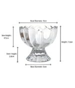 Glass and Crockery Store Kitchenware Dinnerware ice Cream Bowls Glasses Solid Dessert Bowl - 120 ml, 6 Pieces, Transparent - Image 2