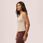 BlissClub Womens EverFlow Tank, Snug Fit, Square Neckline, Soft-Handfeel, All-Day Comfort, Everyday Wear - Image 4