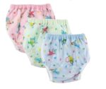 Baby Waterproof Reusable Training Pants, Leak-Proof, Soft Elastic Waistband, Clown Print, 3 Pack